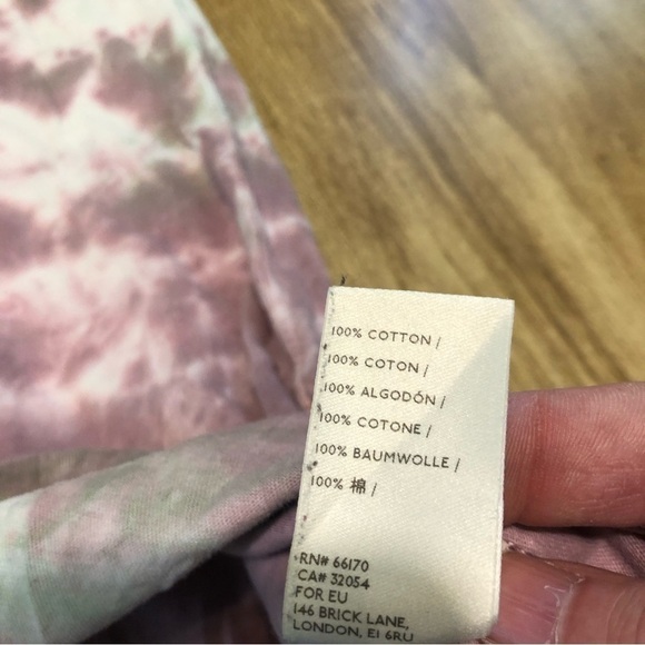 FREE People We The Free Tie Dye Purple Green Combo Long Sleeve Size Small - Picture 9 of 10